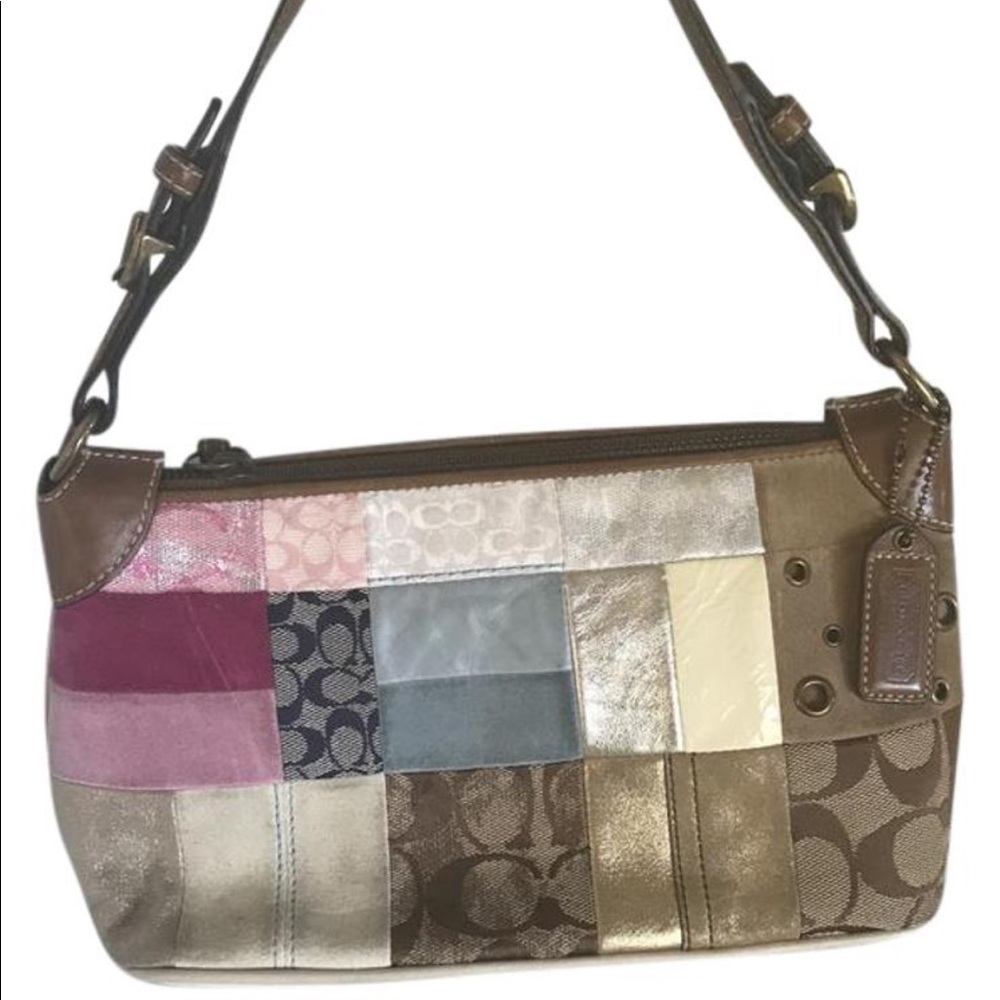 SOLD***Coach multi pattern handbag
